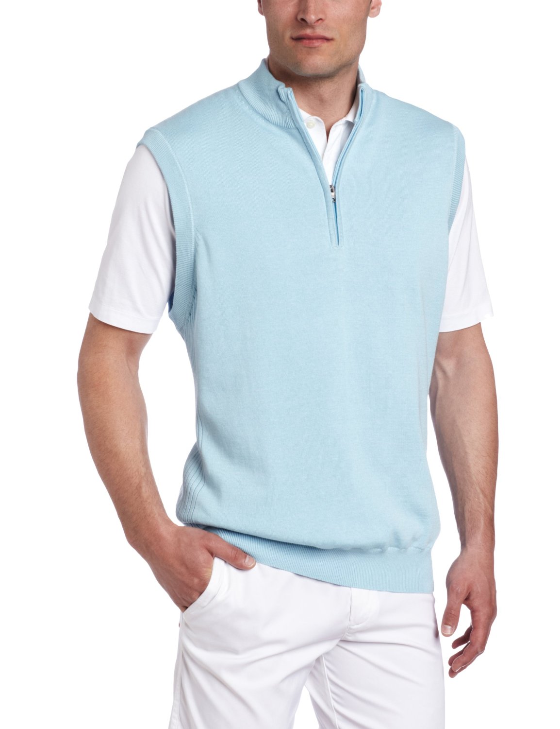 Greg Norman Mens Collection Lined Pima Vests