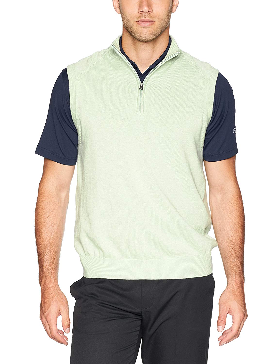 Greg Norman Mens Cove Mock Golf Vests