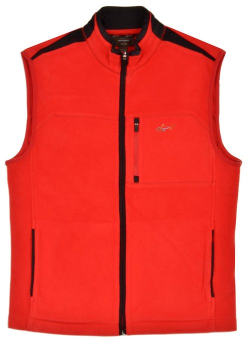 Mens Greg Norman Full Zip Golf Sweater Vests