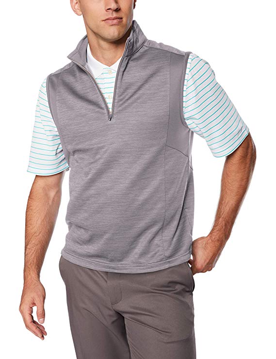Greg Norman Mens Heathered Fleece Golf Vests