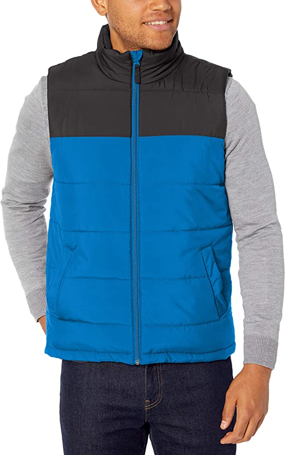 Mens Amazon Essentials Mid-Weight Puffer Golf Vests