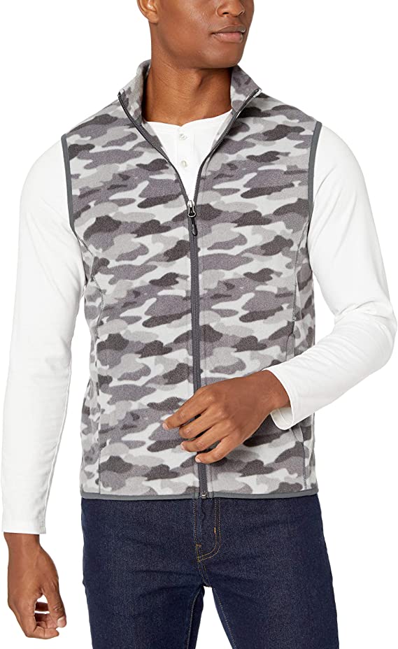 Amazon Essentials Mens Polar Fleece Golf Vests