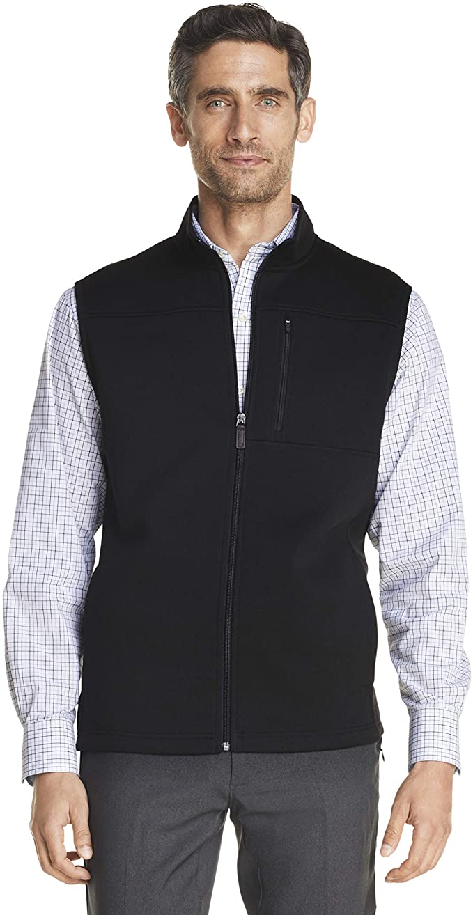 Izod Mens Premium Essentials Fleece Golf Vests