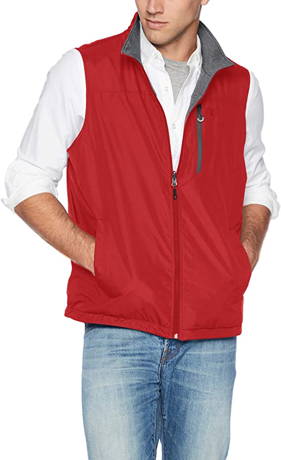 Mens Izod Reversible Nylon Golf Vests