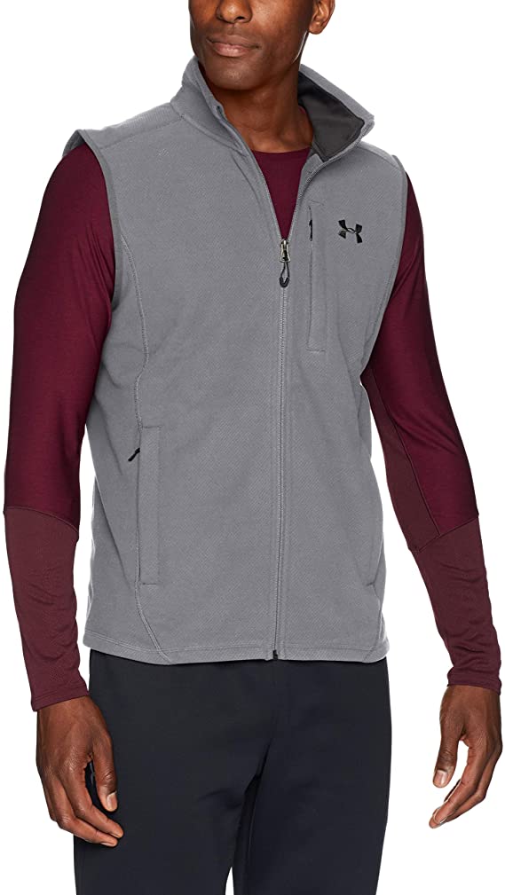 Mens Under Armour Zephyr Fleece Solid Golf Vests