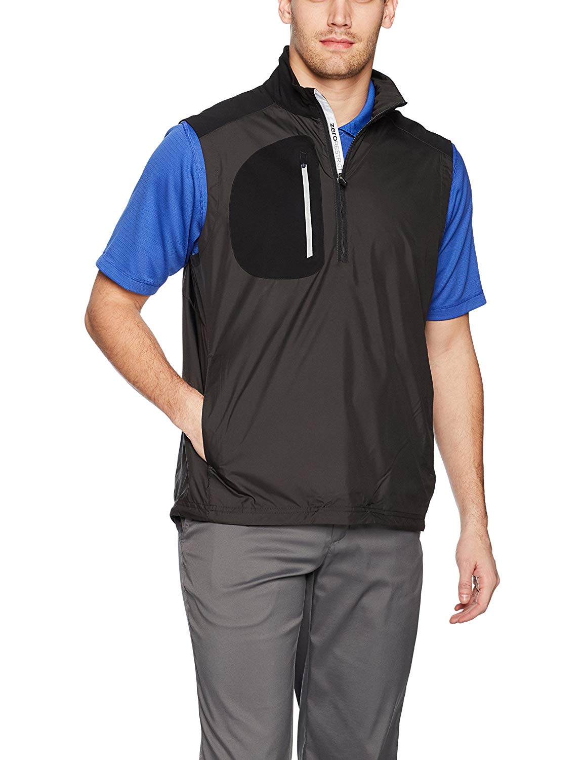 Zero Restriction Mens Bolt Water Repellent Golf Wind Vests