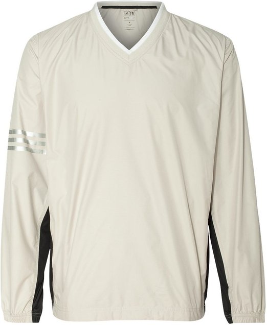 Mens Adidas Climalite Colorblock V-Neck Golf Windshirts