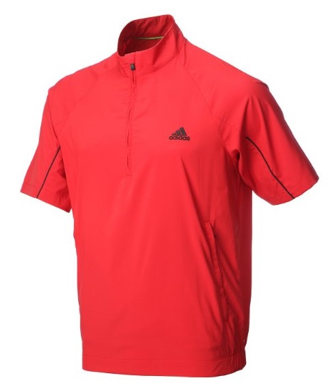 Mens Adidas Half Sleeve Golf Windshirts