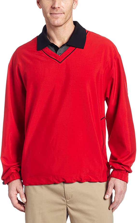 Cutter and Buck Mens WindTec Active V-Neck Golf Windshirts