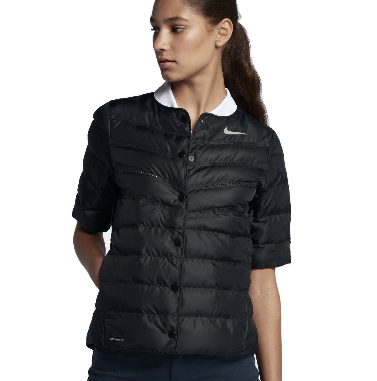 ladies short sleeve windproof golf jacket