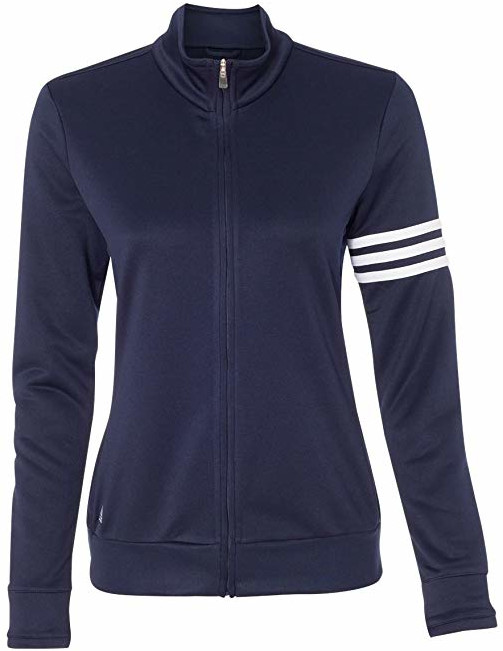 Adidas Womens Climalite 3 Stripes French Terry Golf Jackets