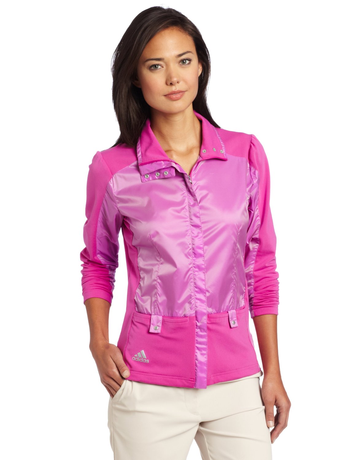 Womens Climaproof Woven/Knit Novelty Golf Wind Jackets