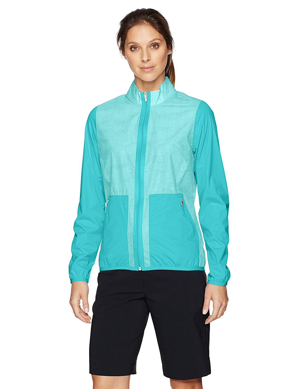 Adidas Womens Climastorm Fashion Golf Wind Jackets