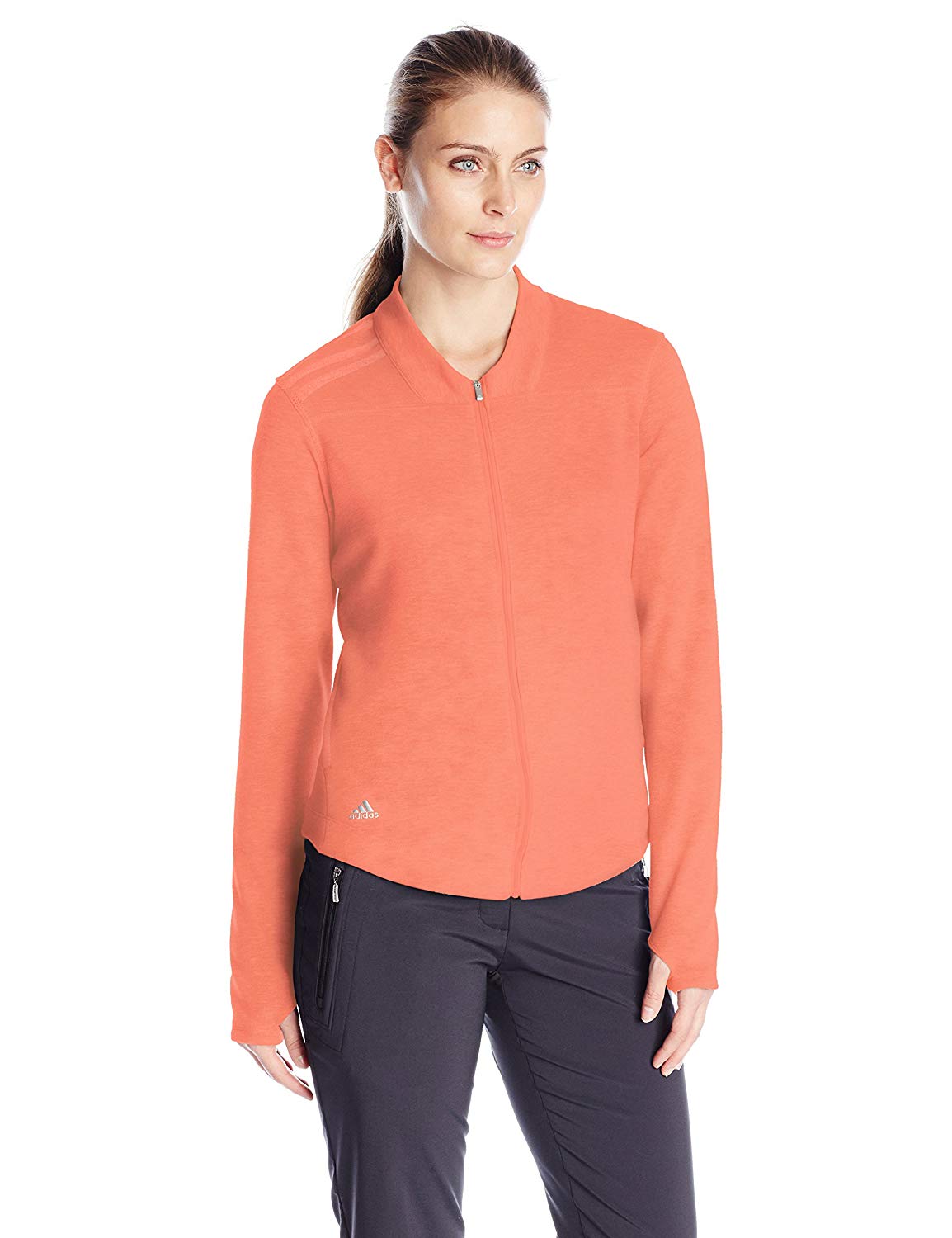 Womens Adidas Essentials 3-Stripe Golf Jackets
