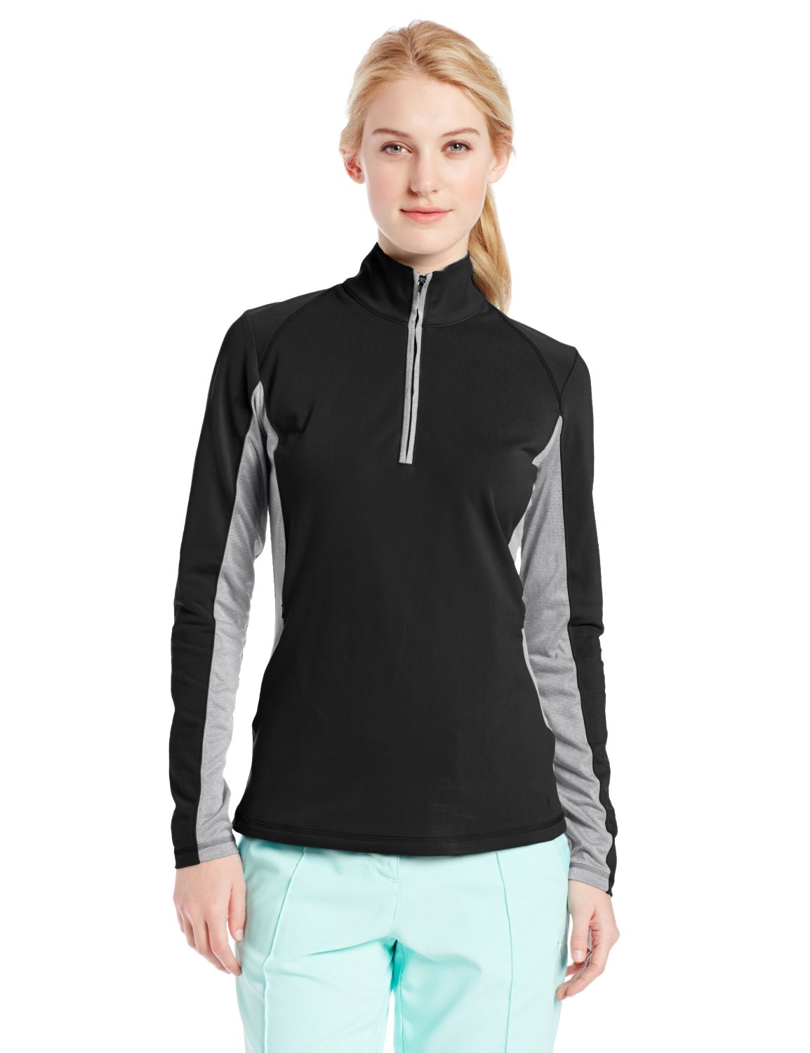 Womens Microstripe Block Golf Jackets