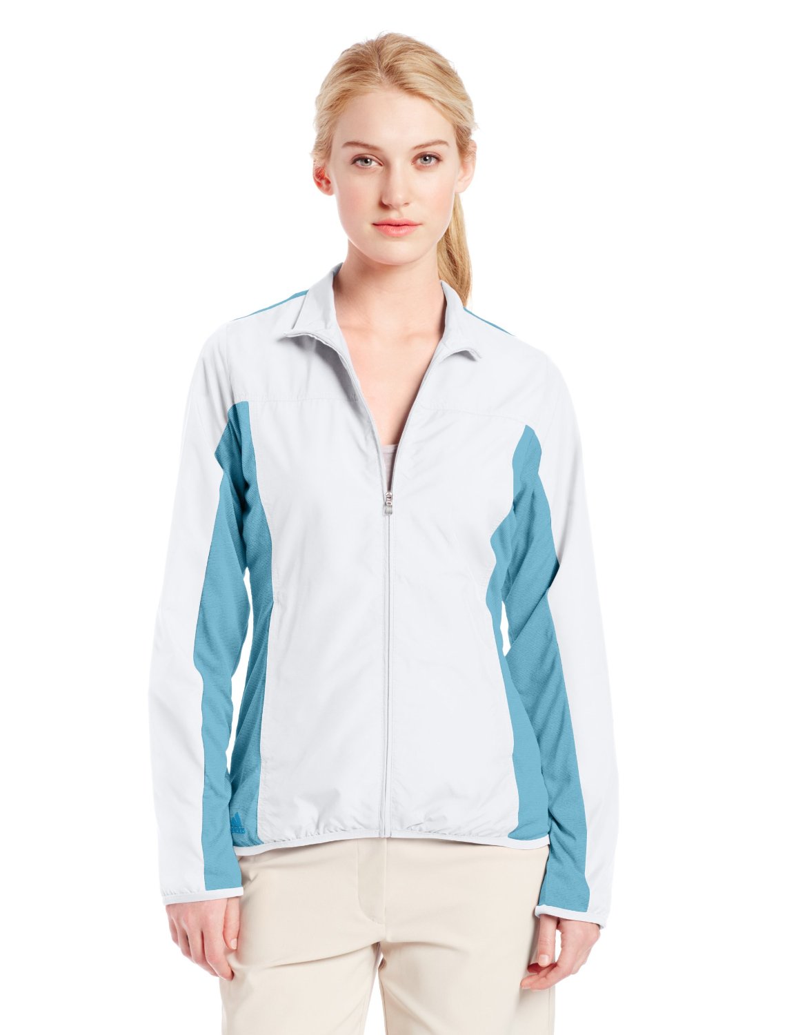 Womens Adidas Microstripe Golf Wind Jackets