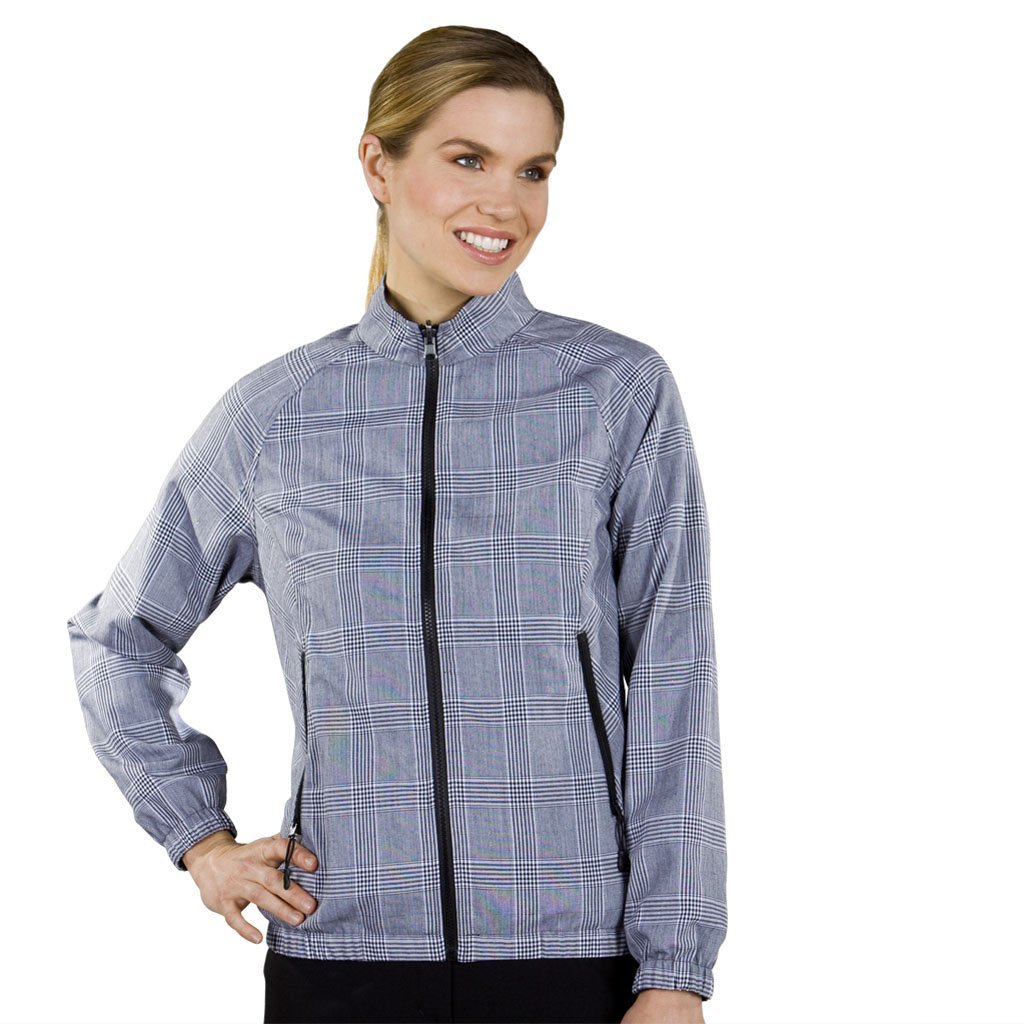 Womens Monterey Club Checker Plaid Reversible Golf Jackets