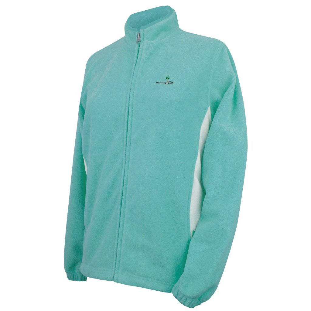 Womens Monterey Club Colorblock Long Sleeve Soft Hand Polar Fleece Golf Jackets