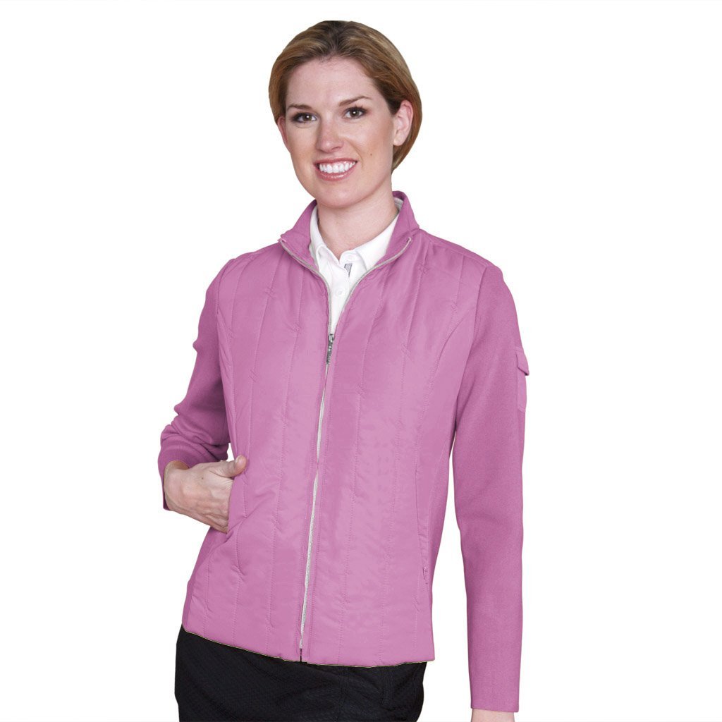 Womens Contrast Quilt Golf Jackets