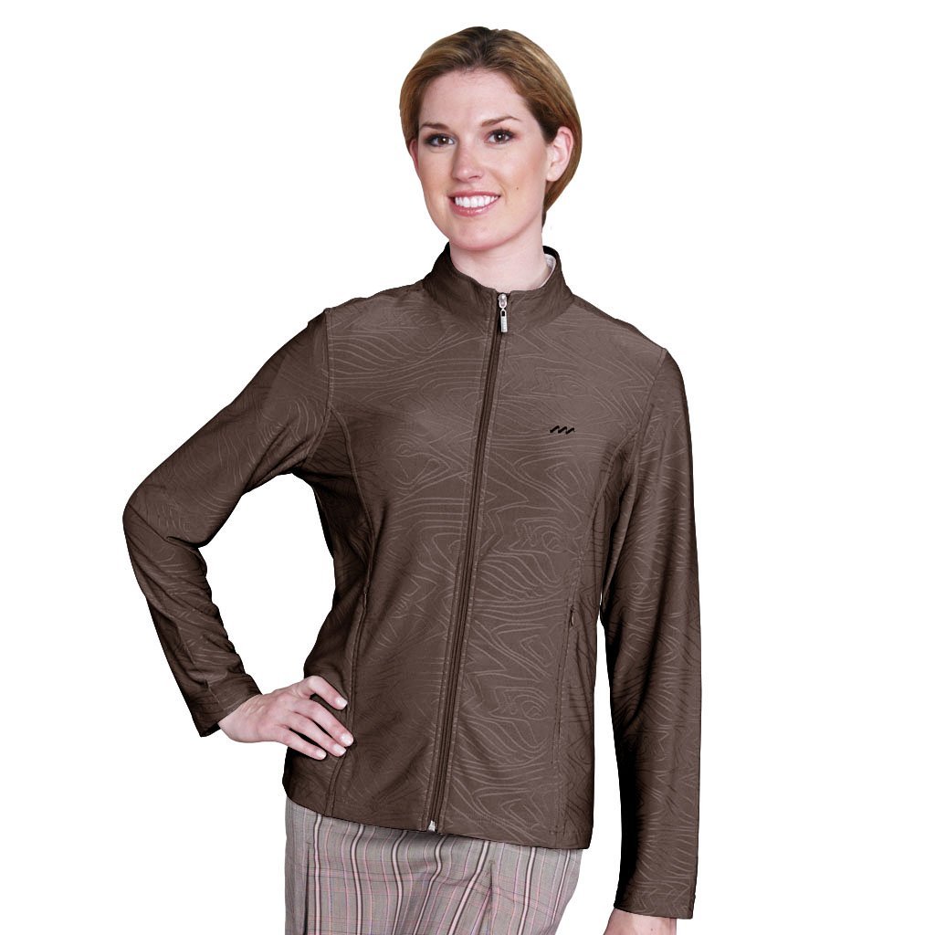 Monterey Club Embossed Tonal Print Texture Golf Jackets