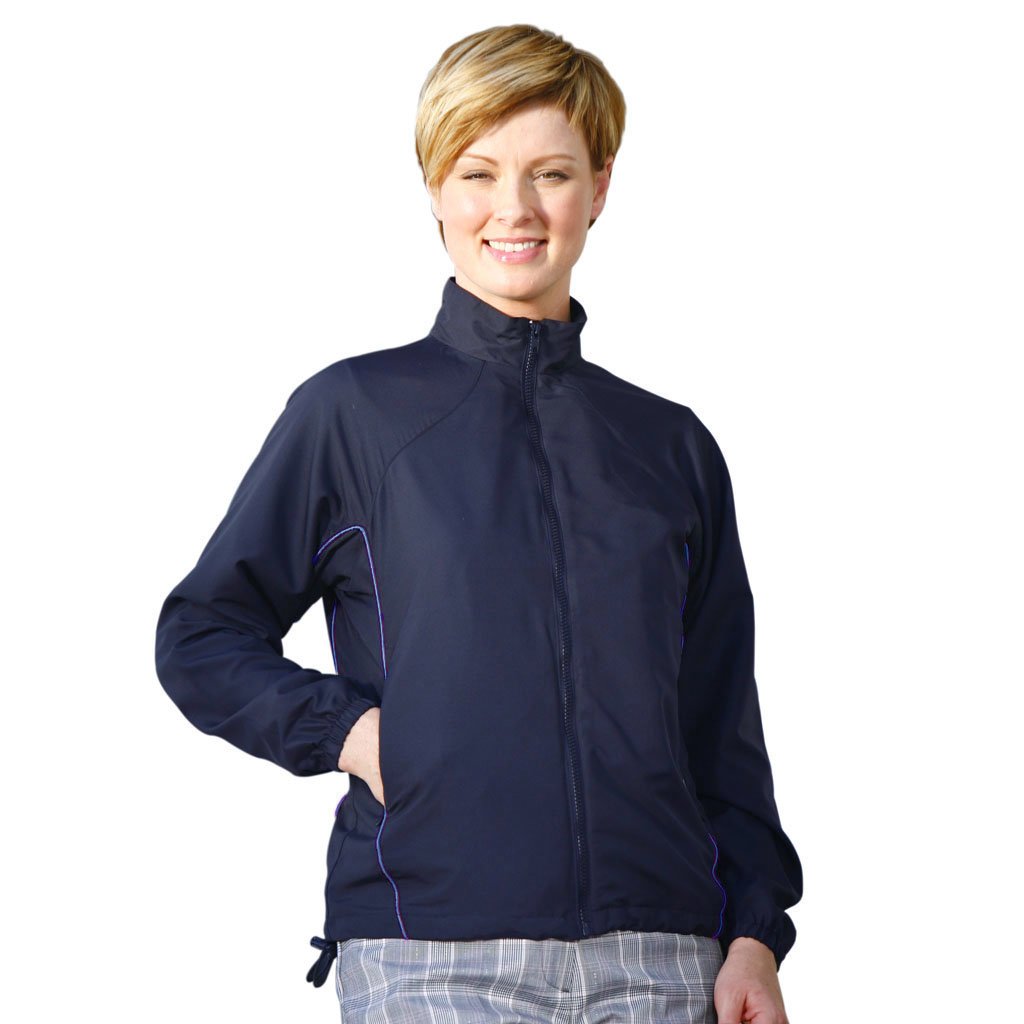 Monterey Club Ladies Lightweight Raglan Zip Front Piping Golf Jackets