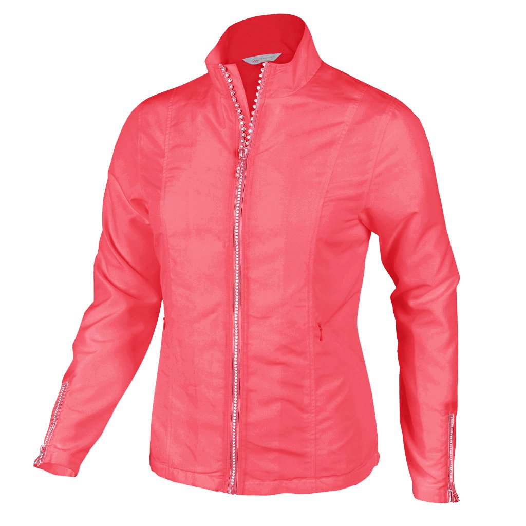 Ladies Monterey Club Lightweight Rhinestone Zipper Golf Jackets