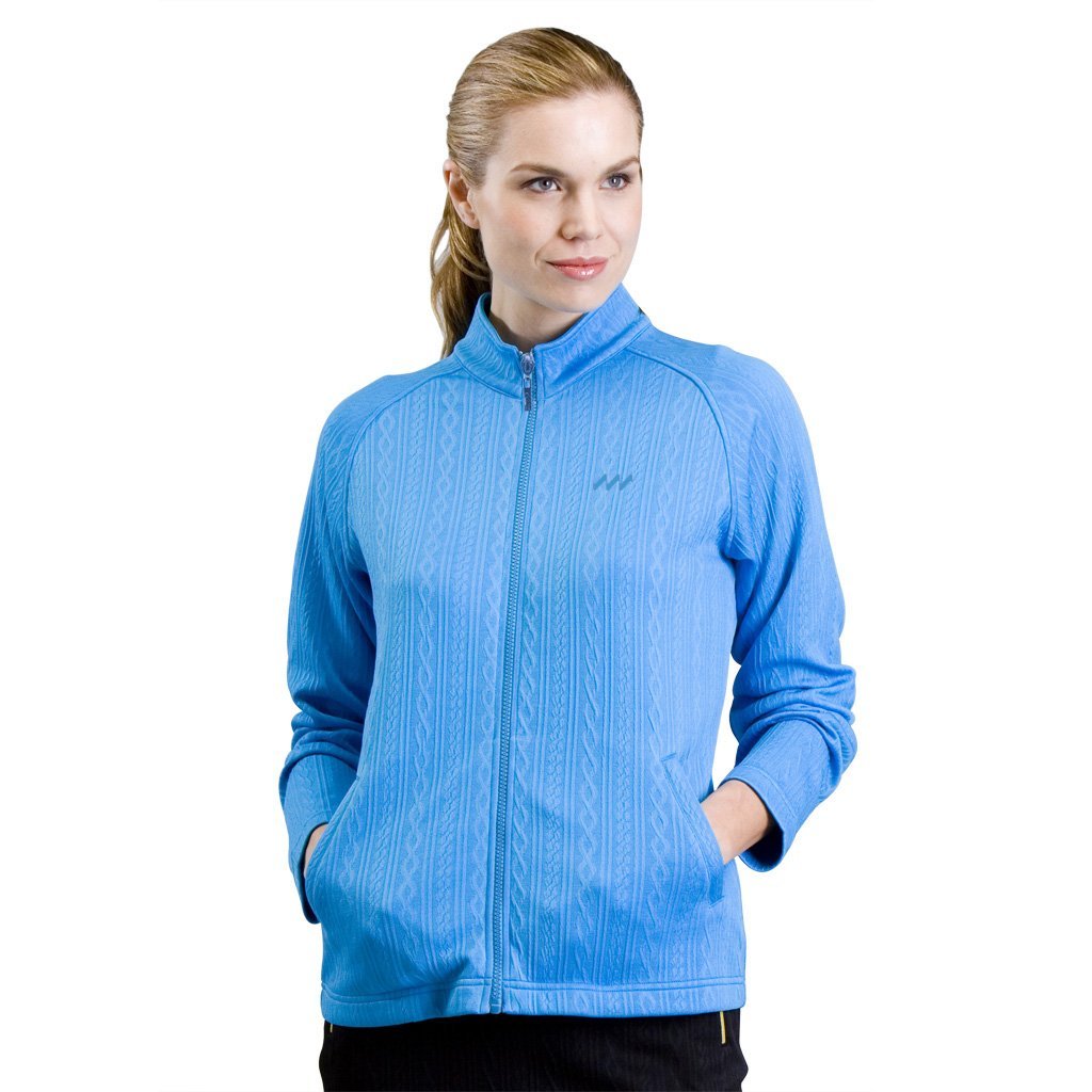 Womens Monterey Club Long Sleeve Solid Texture Moisture Wicking Golf Jackets