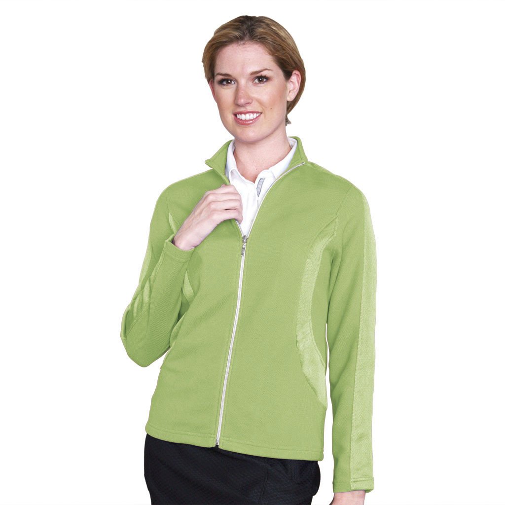 Ladies Monterey Club Texture Colorblock Long Sleeve Inset Golf Jackets