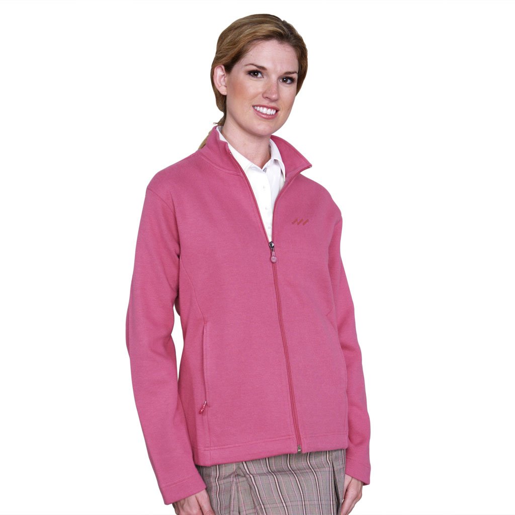 Monterey Club Ladies Zip Front French Rib Golf Sweater Jackets