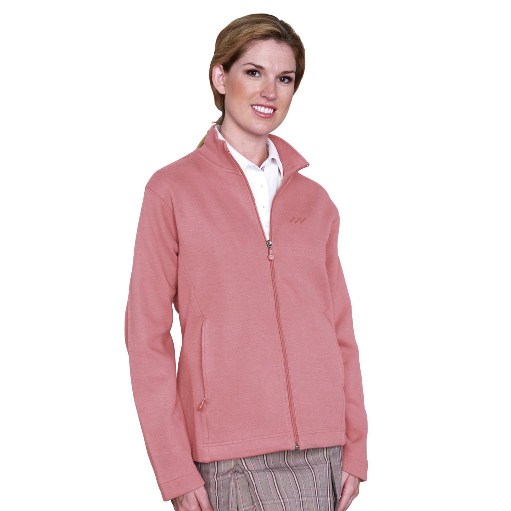 Monterey Club Ladies Zip Front French Rib Golf Sweater Jackets