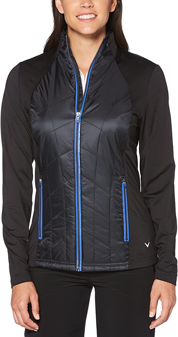 Womens Callaway Thermal Quilted Contrast Golf Jackets