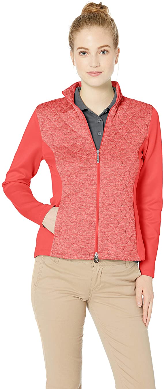 Greg Norman Womens Quilted Knit Golf Jackets