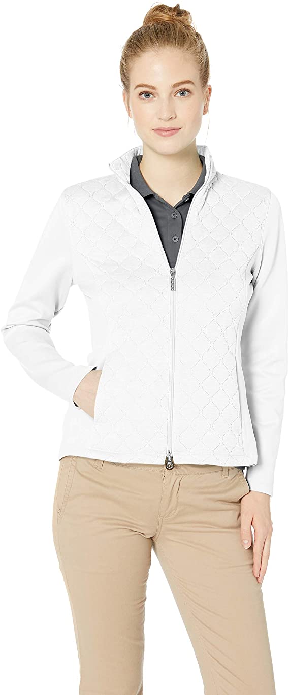 Greg Norman Womens Quilted Knit Golf Jackets