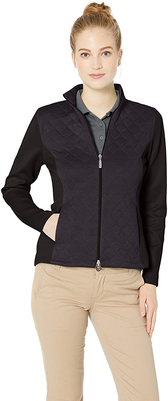 Greg Norman Womens Quilted Knit Golf Jackets