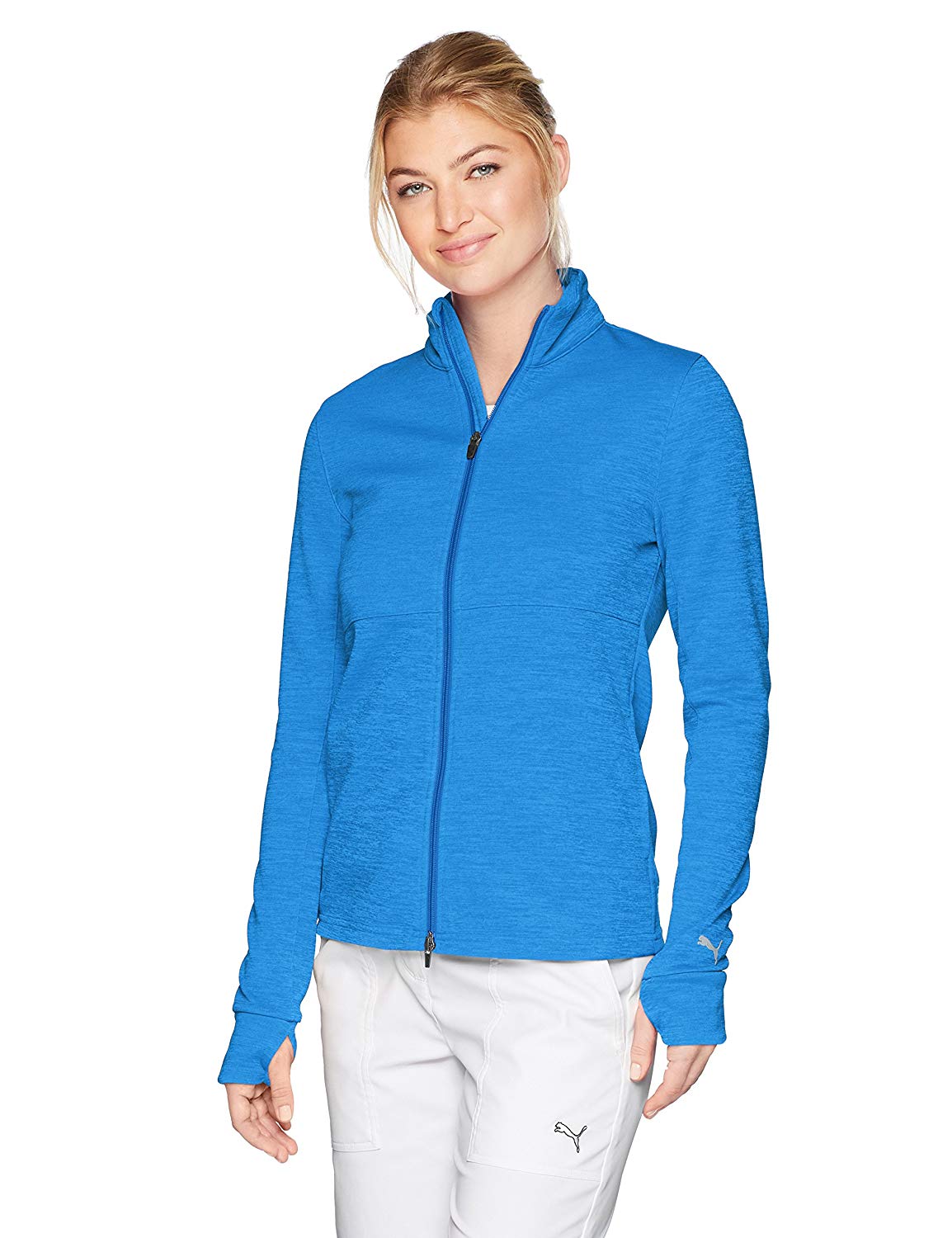 Womens Puma 2018 Heather Full Zip Golf Jackets