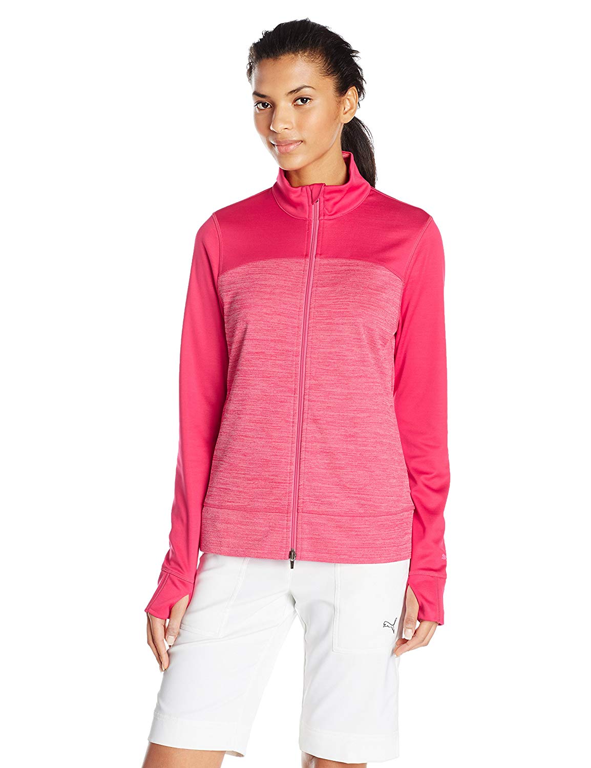 Puma Womens Colorblock Full Zip Golf Jakcets