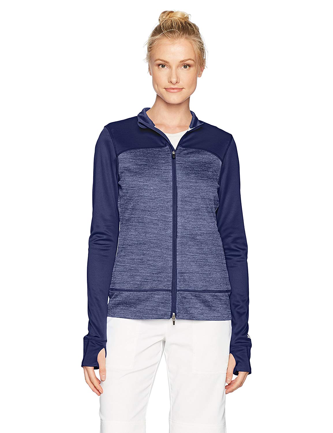 Puma Womens Colorblock Full Zip Golf Jakcets