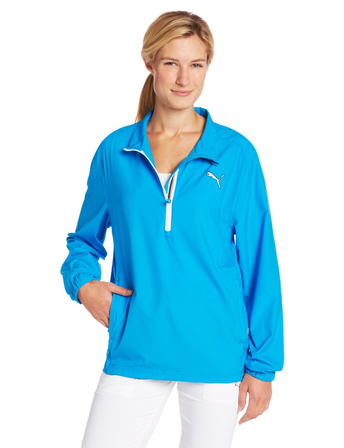 Womens Half Zip Golf WInd Jakcets