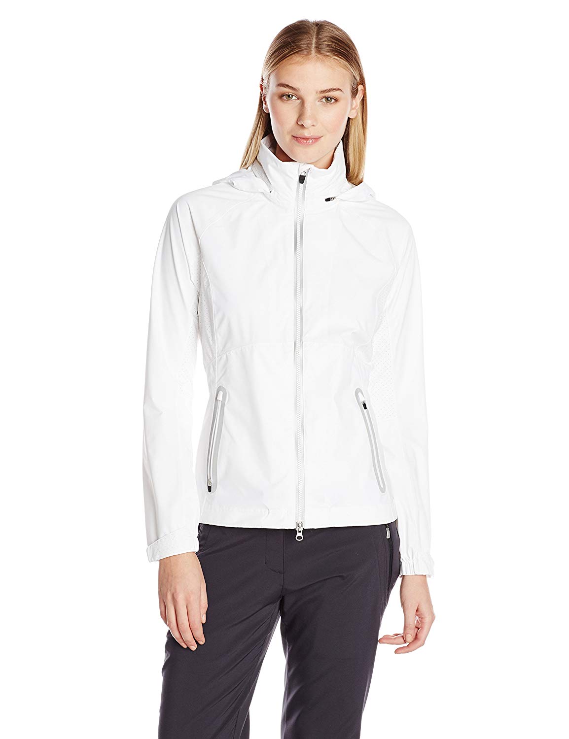 Zero Restriction Womens Hooded Olivia Packable Rain Golf Jackets
