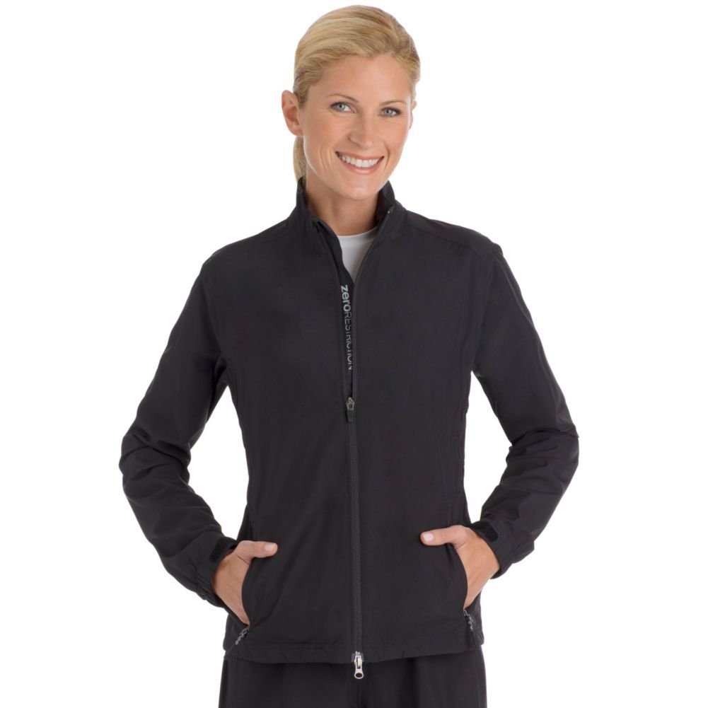 Womens Zero Restriction Shirred Laurel Golf Jackets