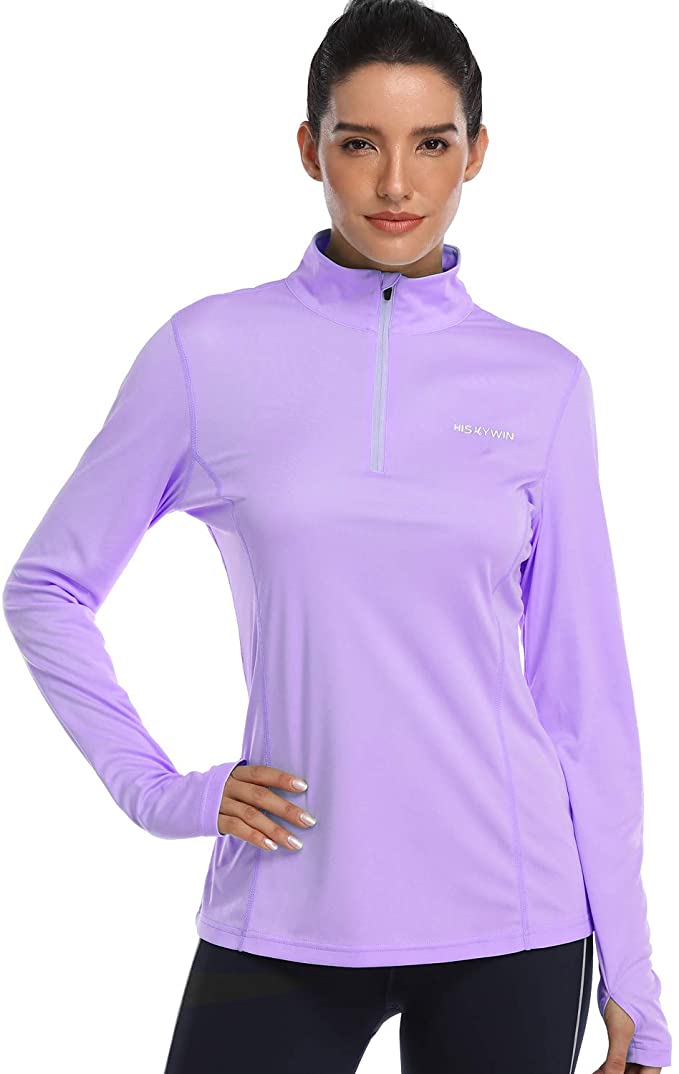 Hiskywin Womens UPF 50+ Sun Protection Golf Pullovers