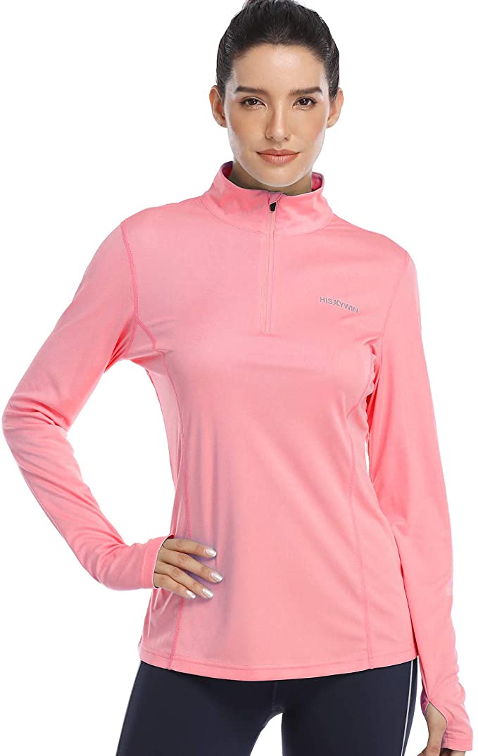 Hiskywin Womens UPF 50+ Sun Protection Golf Pullovers