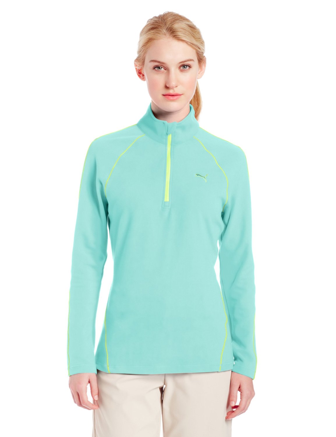 Puma Ladies NA Long Sleeve Half Zip Golf Tops