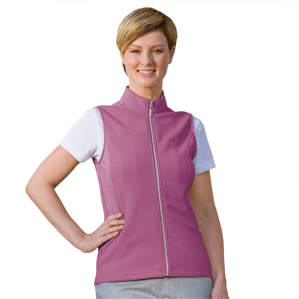 Monterey Club Womens Dry Swing Classic Double Princess Seam Solid Vests