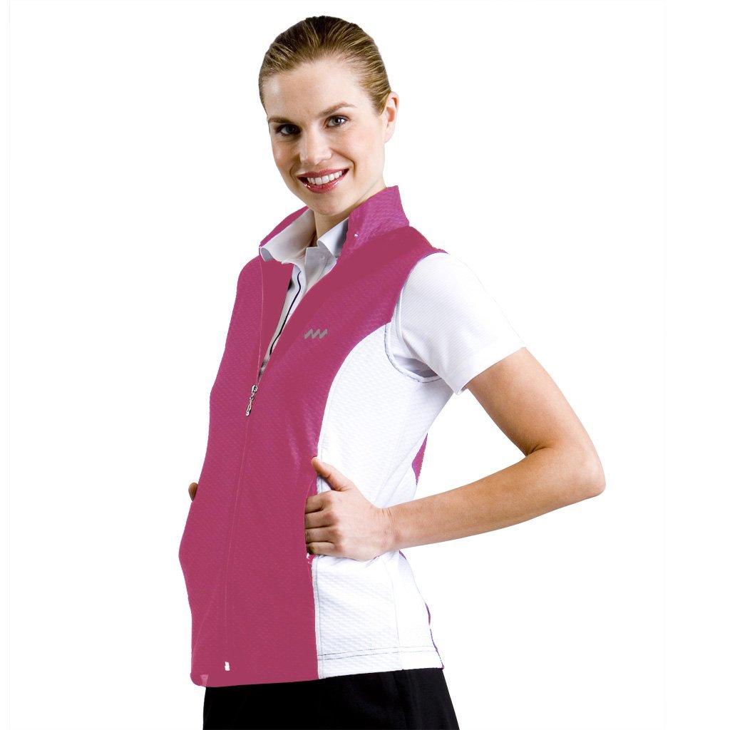 Womens Monterey Club Dry Swing Honeycomb Colorblock Texture Golf Vests