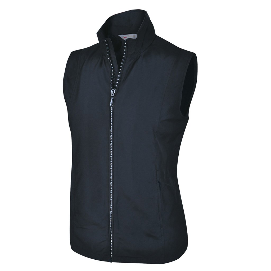 Monterey Club Ladies Lightweight Rhinestone Zipper Golf Vests