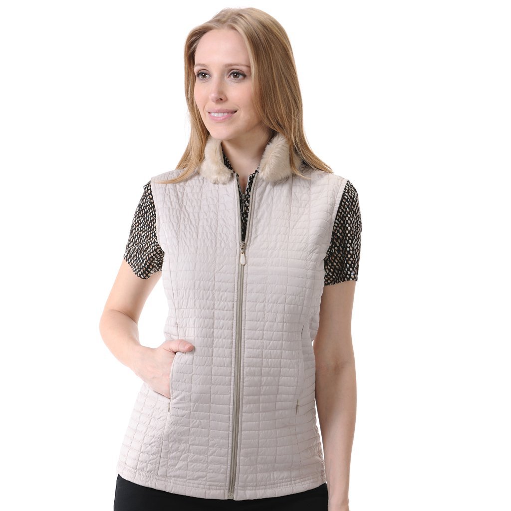 Monterey Club Plaid Quilted Golf Vests