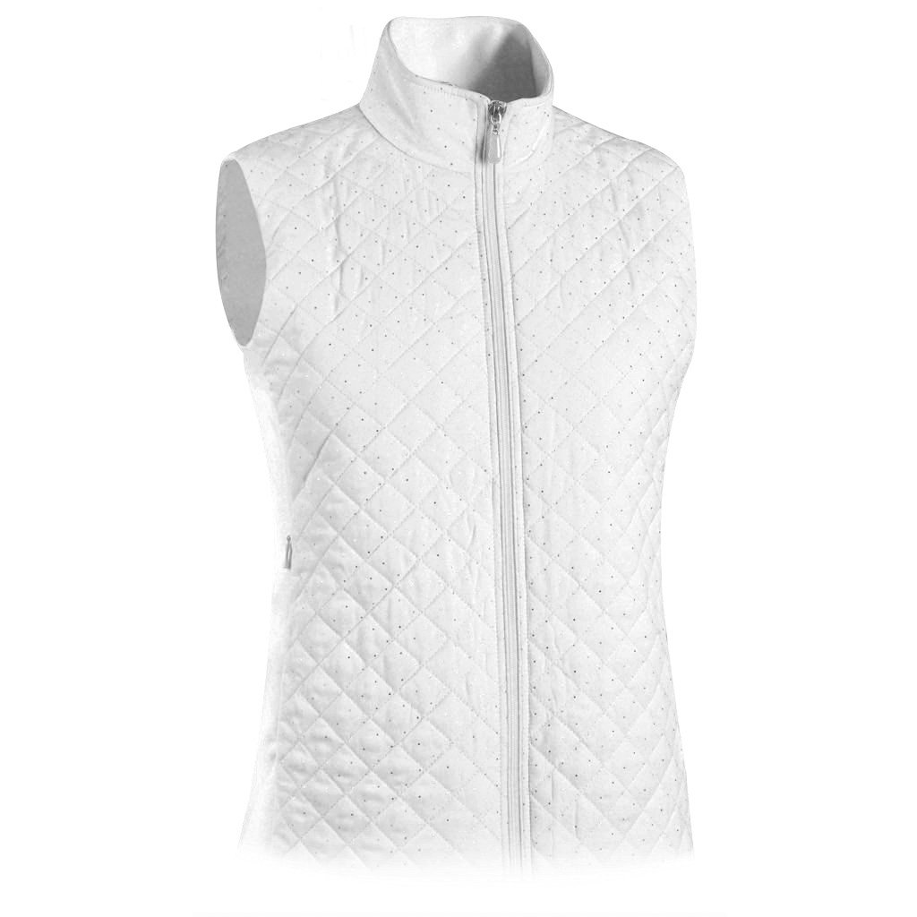 Monterey Club Ladies Quilted Microfiber Foil Dotty Golf Vests