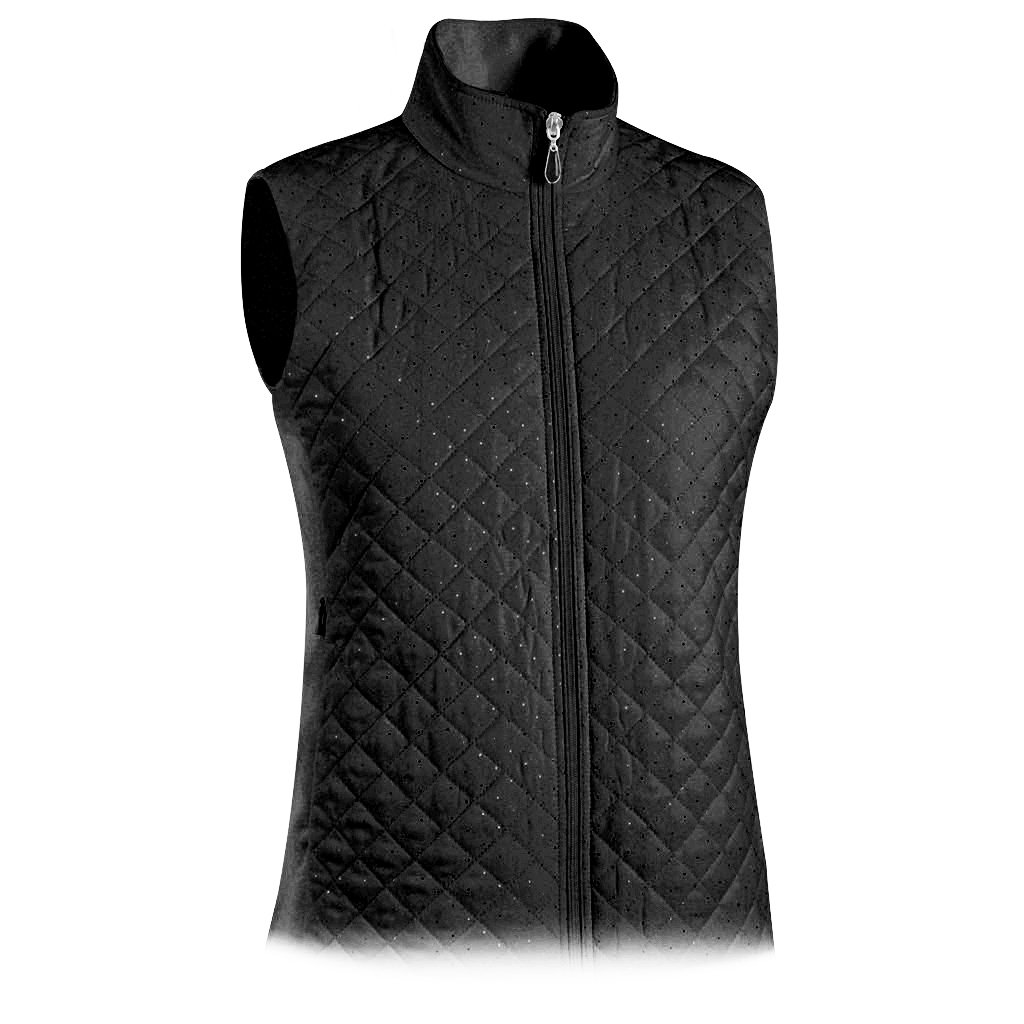 Monterey Club Ladies Quilted Microfiber Foil Dotty Golf Vests