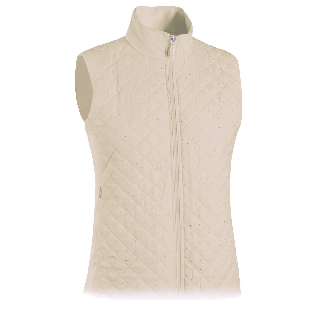Monterey Club Ladies Quilted Microfiber Foil Dotty Golf Vests